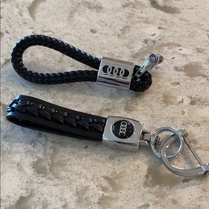 Audi leather keychain set